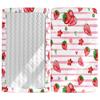 Morbuy Fruit Print Fitted Sheet for Baby Crib, 95 x 65 cm view 1