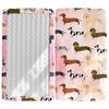 Morbuy Kawaii Dachshund Pattern Fitted Sheet for Baby Crib, Soft Mattress Cover, 140 x 70 cm view 1