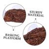Brown Turtle Platform for Aquarium, Resin with Suction Cup view 3