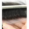 XXAD553TY 100% European Human Hair Toupee for Men, 8 x 10 in, Wavy, PU Skin Base, Dark Brown view 3