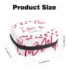 RODAILY CAY Women’s Sanitary Pad Pouch with Zipper, “I Love You” Red Heart Storage Bag view 2