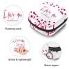 RODAILY CAY Women’s Sanitary Pad Pouch with Zipper, “I Love You” Red Heart Storage Bag view 3