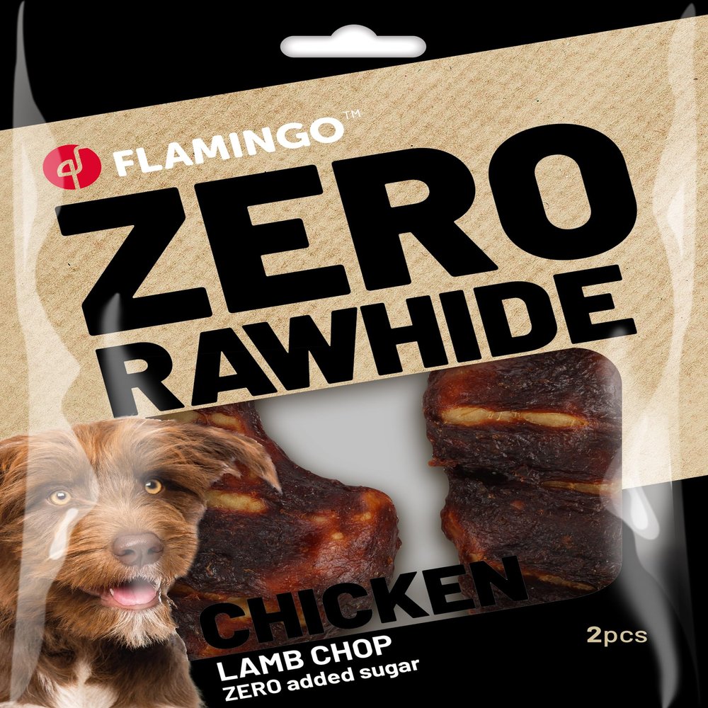 Flamingo Dog Treats Chicken & Lamb 80g