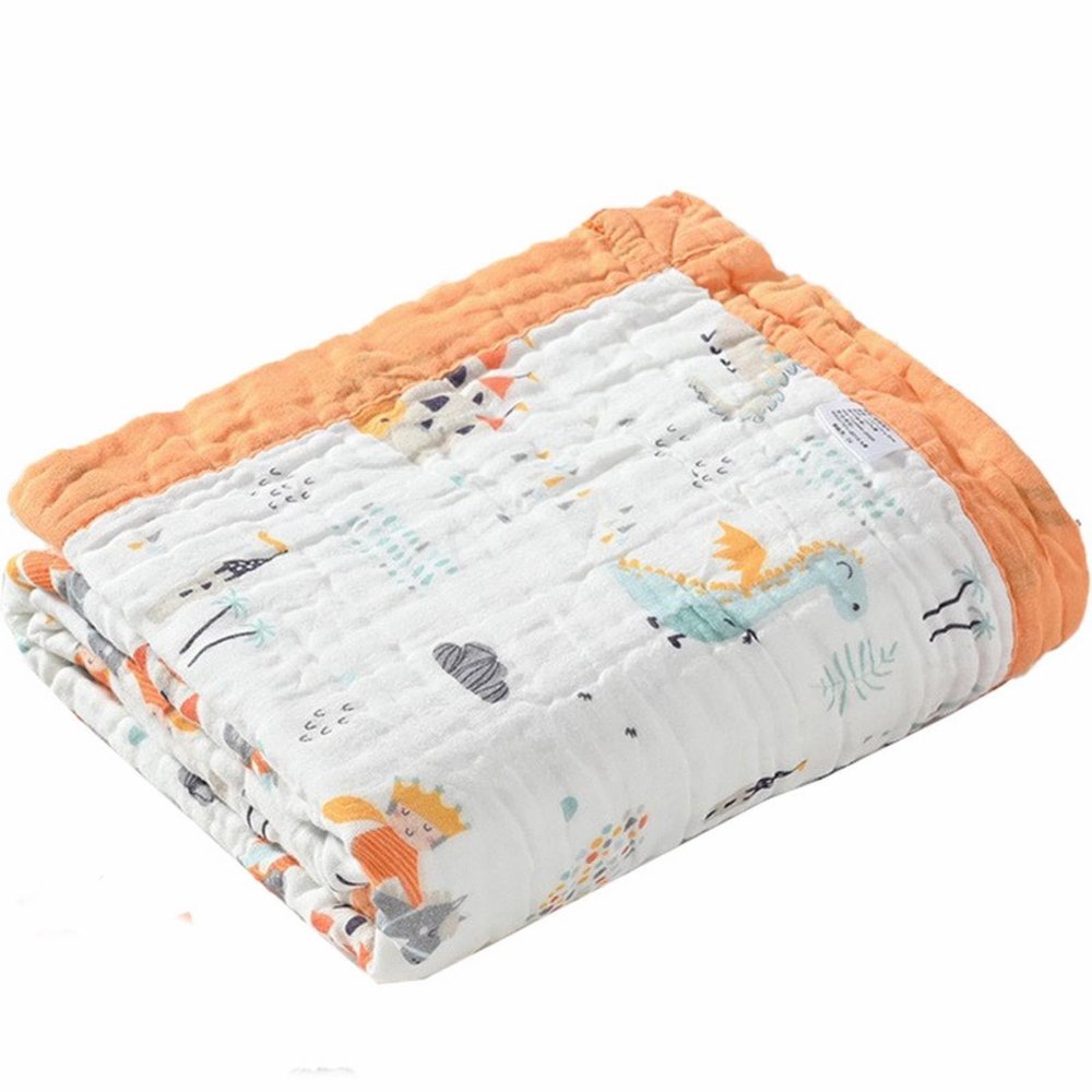 Generic Muslin Baby Blanket, Thin Breathable Cotton Summer Blanket, 115 x 150 cm