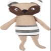 Flamingo Wigri Fox Beige Dog Toy – Quiet Play view 2