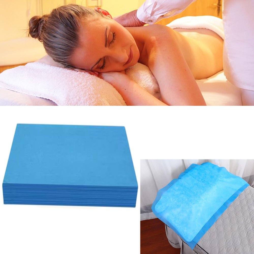 100 Disposable Massage Face Cradle Covers, Soft Nonwoven Fabric, 40 x 50 cm