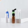 PQPAUTY 4-Pack 30 mL Transparent Plastic Lotion Bottles with Black Flip-Top Caps view 4