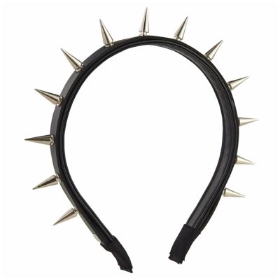 Punk Spike Headband, Gothic Style, PU Leather