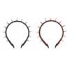 Punk Spike Headband, Gothic Style, PU Leather view 2