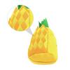 Yellow Pineapple Snuffle Toy for Dogs with Squeak and Treat Dispenser view 2