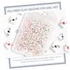 FOYTOKI 4-Bag Polymer Clay Nail Art Decoration Set view 2