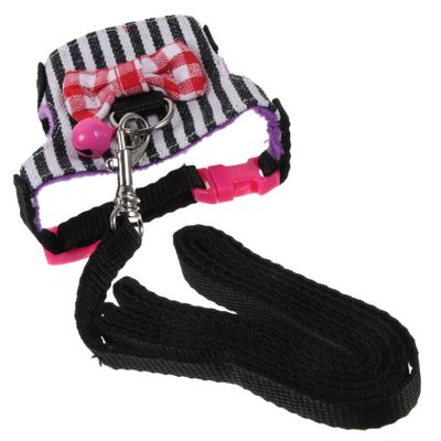 Hamster Harness Set for Rats and Hamsters, Breathable Denim