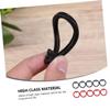 Parliky Silicone Dog Tag Silencers Black and Red 10 Pack view 2