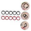 Parliky Silicone Dog Tag Silencers Black and Red 10 Pack view 4