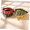 GRIRIW Adjustable Bone-Shaped Reflective Pet Collar with Bell - Red view 3