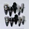 Handmade Long Almond-Shaped Pointed Nail Tips (Size S) view 1