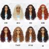 Curly Synthetic Lace-Front Wig for Women, Glueless, 13 x 4, 1#613, 180% Density, 24 Inches view 3