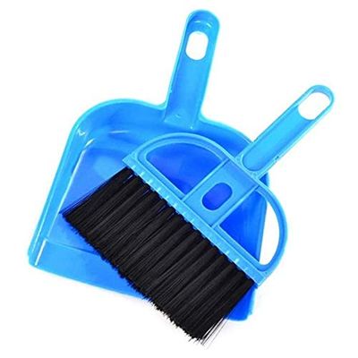 Foemey Mini Dustpan and Brush Set for Small Pets