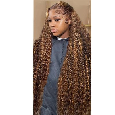 Curly 13x4/13x6 Lace Front Remy Human Hair Wig, 180% Density, 26 Inches