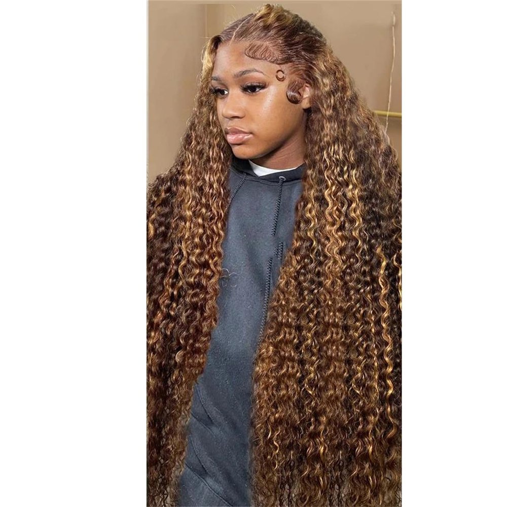Curly 13x4/13x6 Lace Front Remy Human Hair Wig, 180% Density, 26 Inches