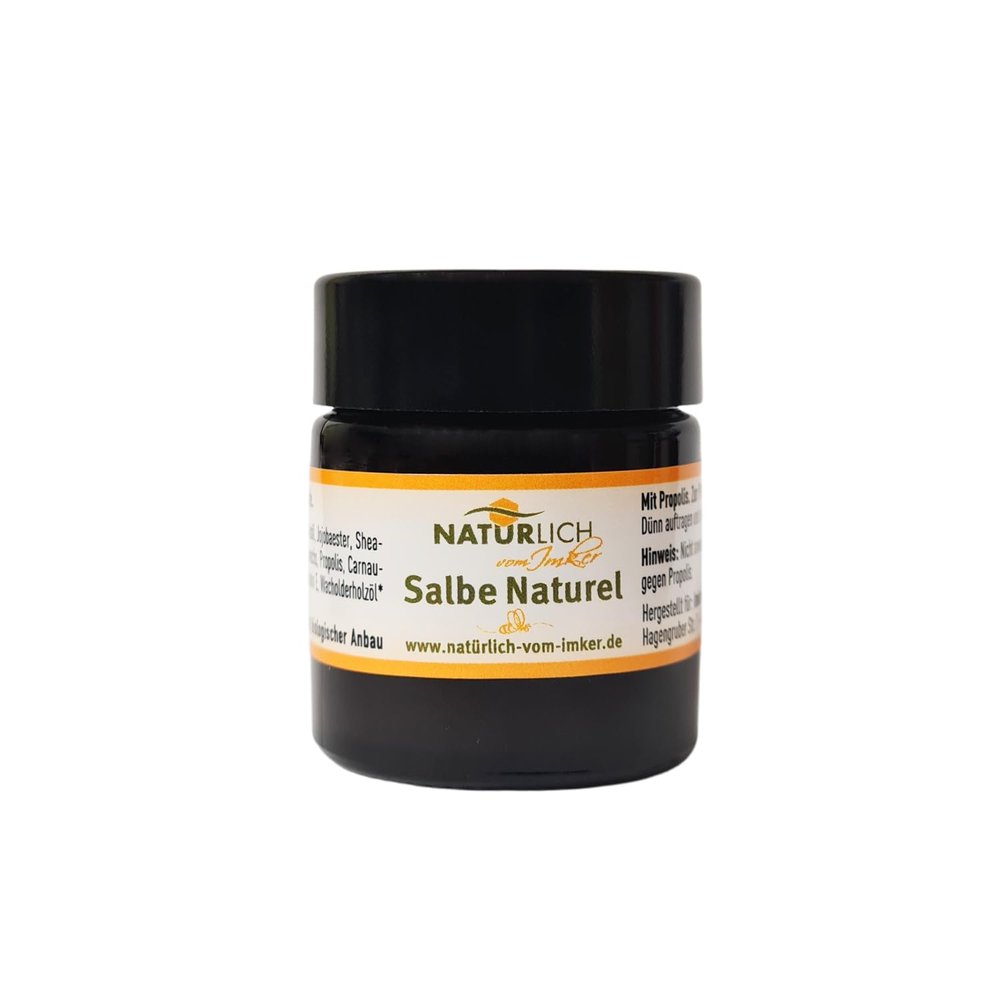 Body Lotion, Natural Cream "Salbe Naturel with Propolis" for Dry, Irritated, Cracked and Chapped Skin, 30 ml
