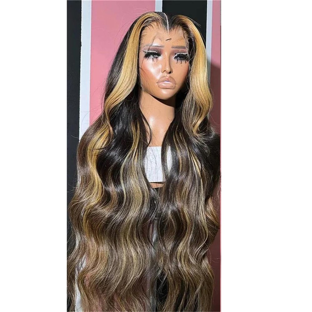 Wavy Lace Front Wig for Women, Human Hair, 13x6 HD Lace, 32 in, #180 Density