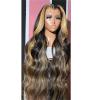 Wavy Lace Front Wig for Women, Human Hair, 13x6 HD Lace, 32 in, #180 Density view 1