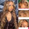 Wavy Lace Front Wig for Women, Human Hair, 13x6 HD Lace, 32 in, #180 Density view 4