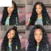 Pre-Plucked Lace Front Wig, Water Wave Human Hair, 16-Inch, 180% Density view 2