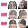 Pre-Plucked Lace Front Wig, Water Wave Human Hair, 16-Inch, 180% Density view 3