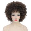 Short Curly Wig with Bangs, Synthetic Glueless Cosplay Wig for Women, #8, 8 Inches view 1