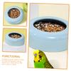 Toddmomy Exotic Shorthair Ceramic Food Bowl for Pets, Flat, Large Capacity, Sky- view 2