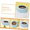 Toddmomy Exotic Shorthair Ceramic Food Bowl for Pets, Flat, Large Capacity, Sky- view 3