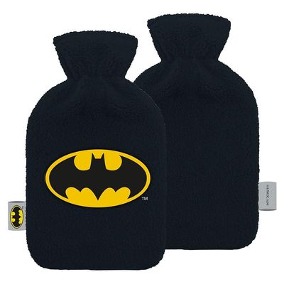 BATMAN Logo Plush Embroidered Hot Water Bottle