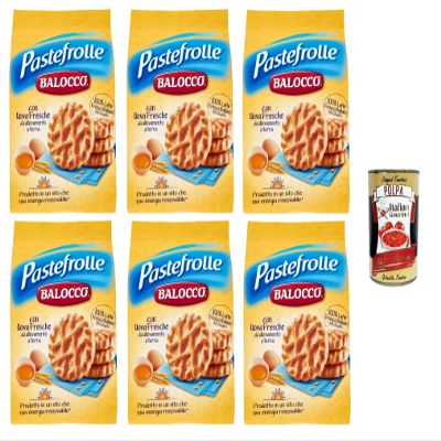 Italian Gourmet Pastefrolle Milk and Egg Cookies 6 x 350 g