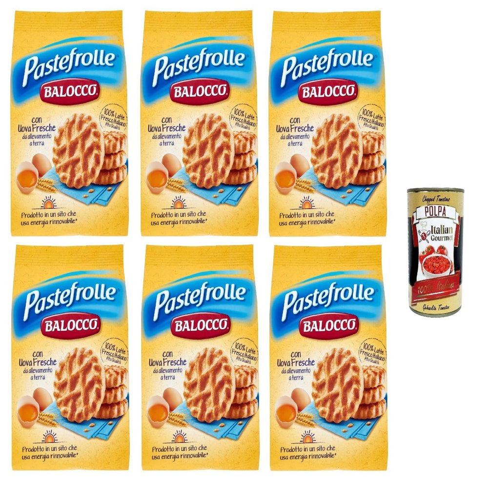 Italian Gourmet Pastefrolle Milk and Egg Cookies 6 x 350 g