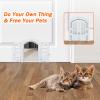 Double-Flap Door in French Design, Without Locks, with Flap, for Dogs and Cats, Easy to Install, Durable, Plastic + ABS view 4