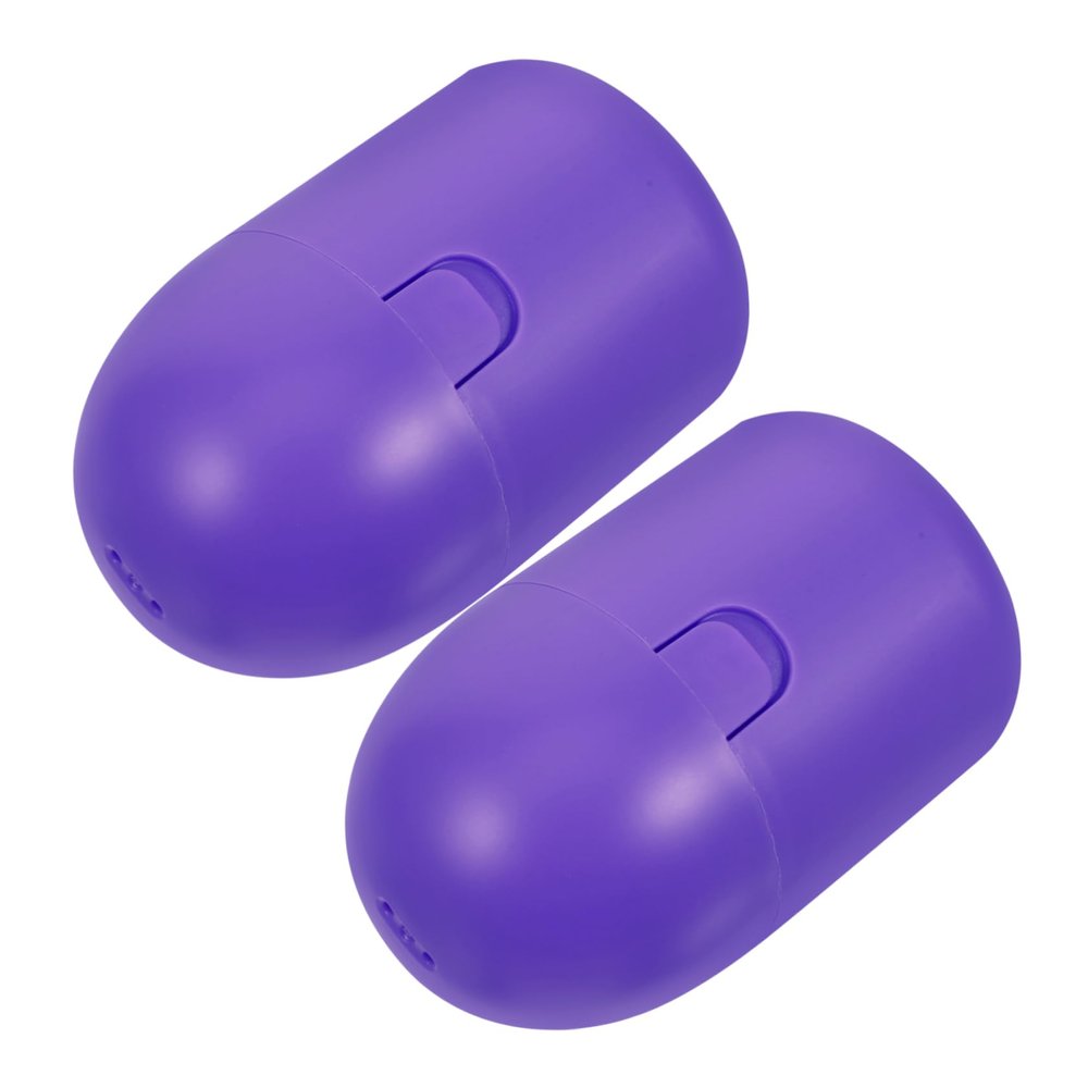 2-Pack Purple PP Storage Boxes for Menstrual Cups