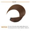Tape-In Hair Extensions, Chocolate Brown Remy Human Hair, Straight, Seamless, Thick Ends view 2