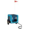 ZEYUAN Blue and Black Dog Bicycle Trailer, Oxford Fabric & Iron, 93911 view 3