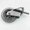 HTFKFW Polyurethane Swivel Casters, Standard Stem, 225 kg Capacity, 5-Pack (Brake, M8) view 3