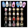 Aqxyedc 100-Piece Perfume Bottle Rhinestone Flower 3D Nail Art Decorations, Alloy Nail Charms for Nails view 2