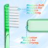 PRASBURR Folding Travel Toothbrushes, Soft Adult Toothbrushes, Multicolor, 5-Pack view 3