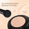 Eclipseecho Makeup Foundation and Beauty Cream with Mushroom Brush, Long-Lasting Moisturizing Concealer Foundation, 2 Pieces, Ivory White view 2