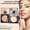 Eclipseecho Makeup Foundation and Beauty Cream with Mushroom Brush, Long-Lasting Moisturizing Concealer Foundation, 2 Pieces, Ivory White view 3