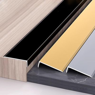 135 cm x 2 Aluminum 90° Edge Trim, Black, 15 mm