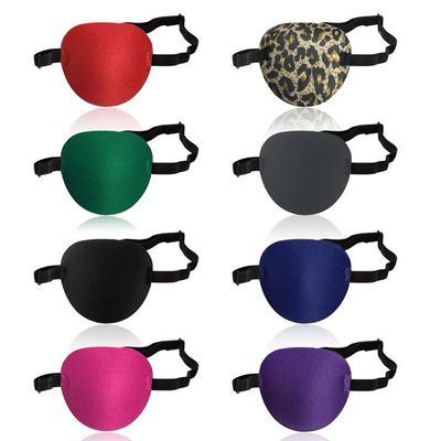 UILYNIU 8-Pack Eye Patches for Adults and Children, Adjustable Soft Eye Covers for Amblyopia, Strabismus and Post-Surgery Use, Left or Right Eye, 8 Colors
