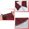 Women’s Schoolgirl Role-Play Lingerie Set, 2-Piece Crop Top and Plaid Mini Skirt view 4