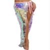 GRRKDFQ Women's Sexy Mermaid Cosplay Costume Lace-Up Long Wrap Hip Skirt, Pink, M view 1