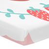 Odot Fitted Crib Sheet for Baby and Toddler Beds with Strawberry Print, Microfiber Mattress Cover, Nordic Wreath, 70 x 140 cm view 1